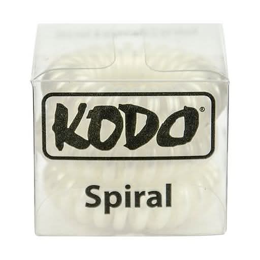 Kodo White Spiral Hair Bobbles
