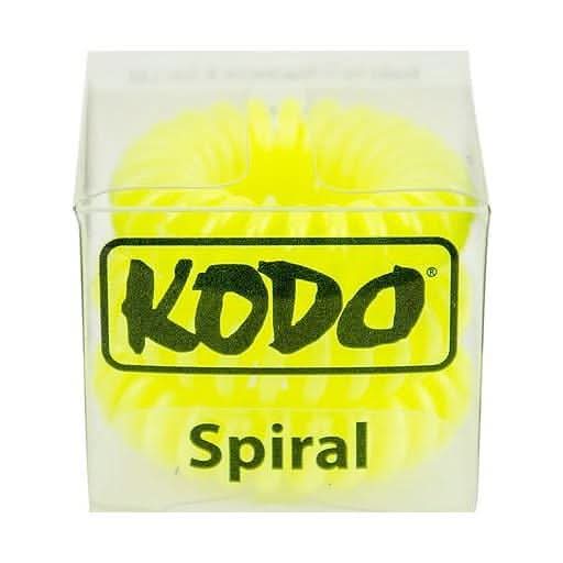 Kodo Yellow Spiral Hair Bobbles Box of 3