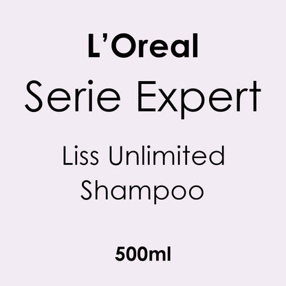 L'Oreal Serie Expert Liss Unlimited Shampoo 500ml - Hairdressing Supplies