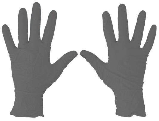 Nitrile Gloves Powder Free - Large - Black x100