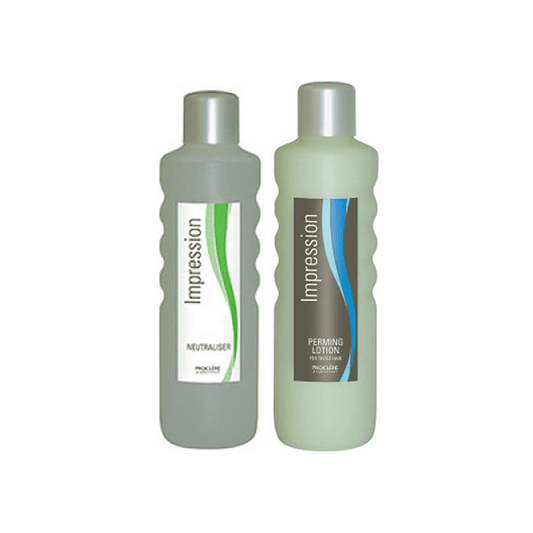 Proclere Impression Perm Lotion & Neutraliser Tinted Twin Pack - Hairdressing Supplies