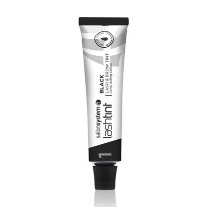 Salon System Lash & Brow Tint Black 15ml - Hairdressing Supplies