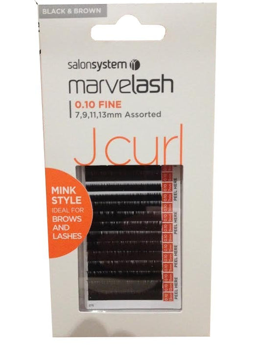 Salon System - Marvelash J Curl 0.10 Assorted - Mink Style - Hairdressing Supplies