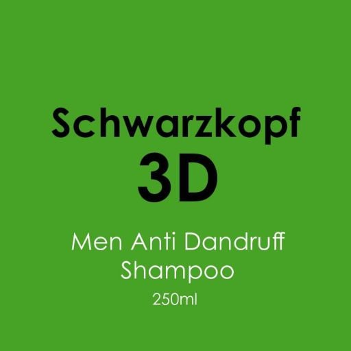 Schwarzkopf [3D] Men Anti-Dandruff Shampoo 250ml - Hairdressing Supplies