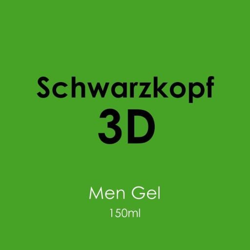 Schwarzkopf [3D] Men Strong Hold Gel 150ml - Hairdressing Supplies