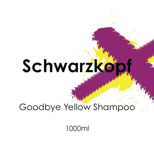 Schwarzkopf Goodbye Yellow Shampoo 1000ml - Hairdressing Supplies