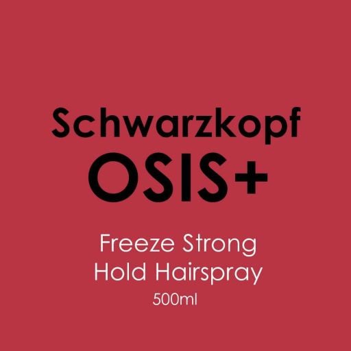 Schwarzkopf Osis Freeze Strong Hold Hairspray 500ml - Hairdressing Supplies