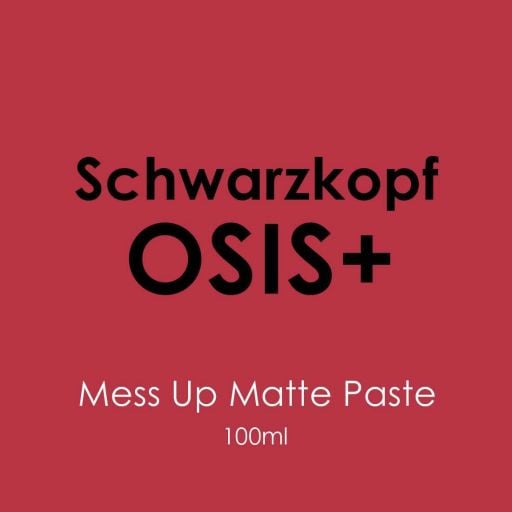 Schwarzkopf Osis Mess Up Matte Paste 100ml - Hairdressing Supplies