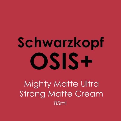 Schwarzkopf Osis Mighty Matte Ultra Strong Matte Cream 85ml - Hairdressing Supplies