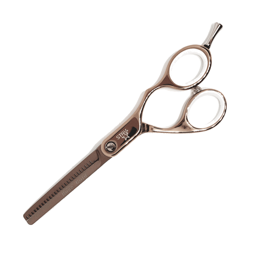 STR Rose Gold Thinning Scissors 5.5" - Hairdressing Supplies
