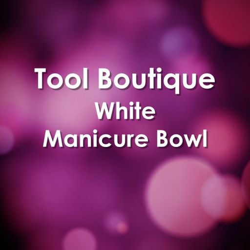 Tool Boutique White Manicure Bowl - Hairdressing Supplies