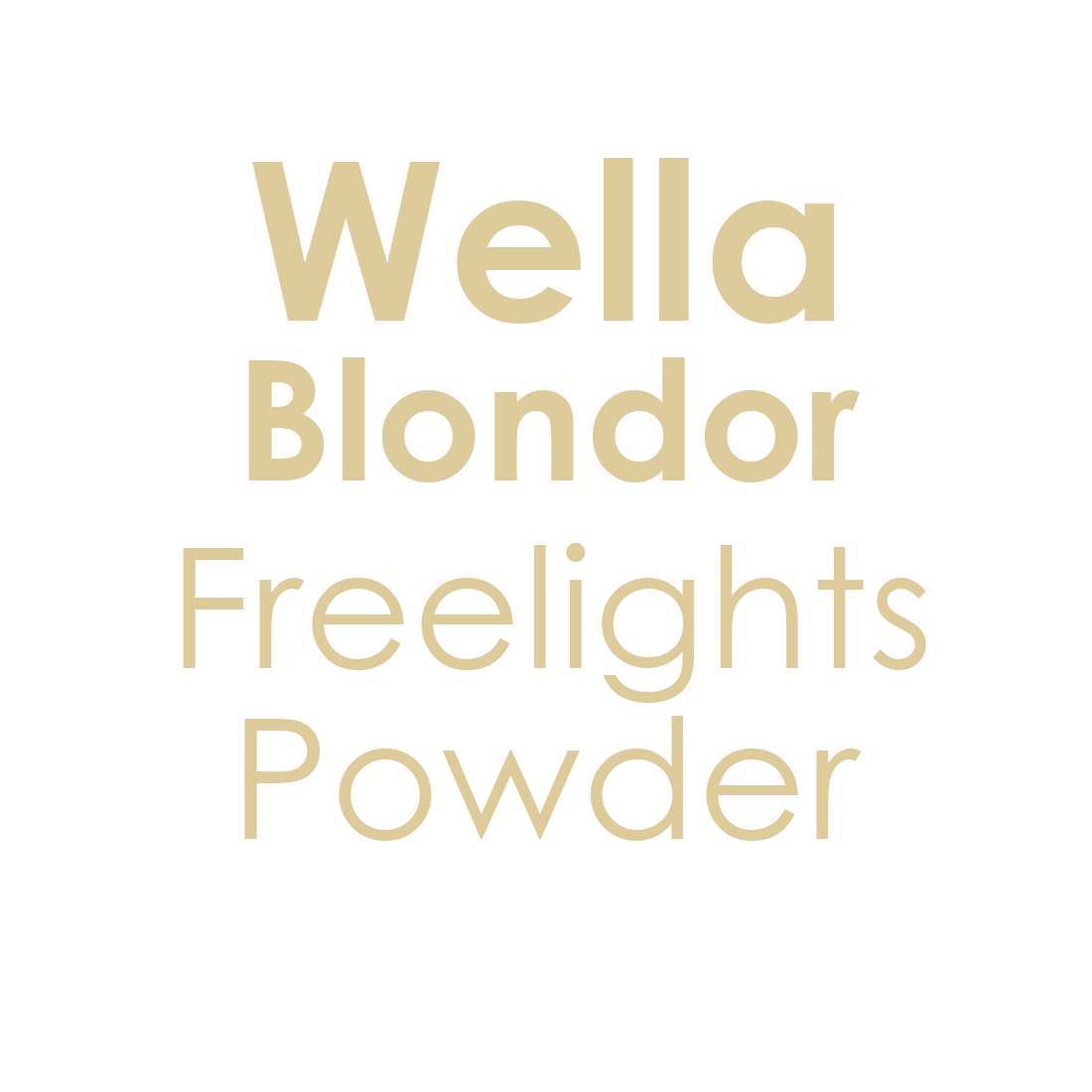 Wella Blondor Freelights Powder