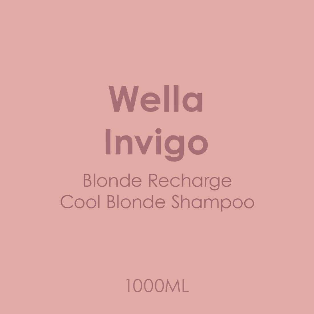 Wella Invigo Blonde Recharge Cool Shampoo 1000ml